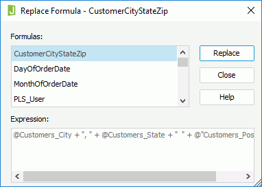 Replace Formula