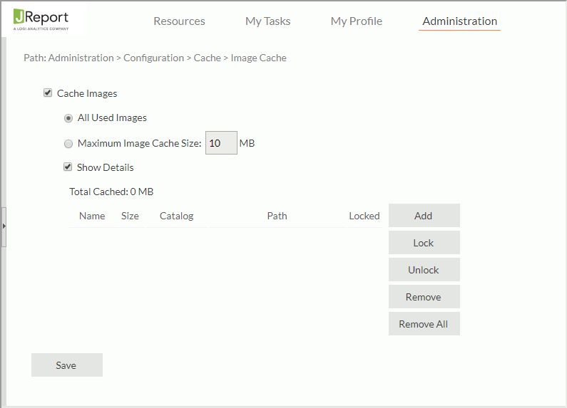Configuring Cache
