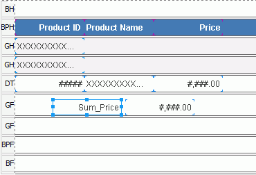 Drag the Summary to the Banded Object
