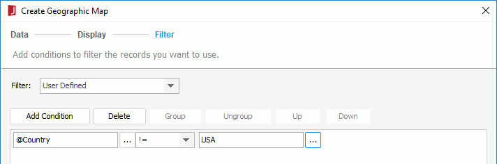 Add a Filter Condition