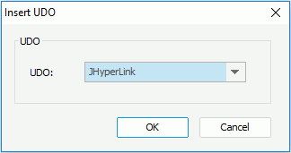Insert UDO - JHyperlink