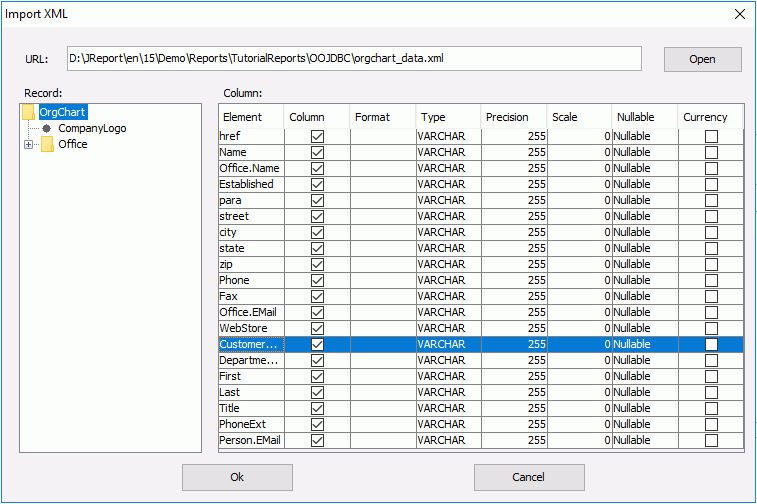 Import XML