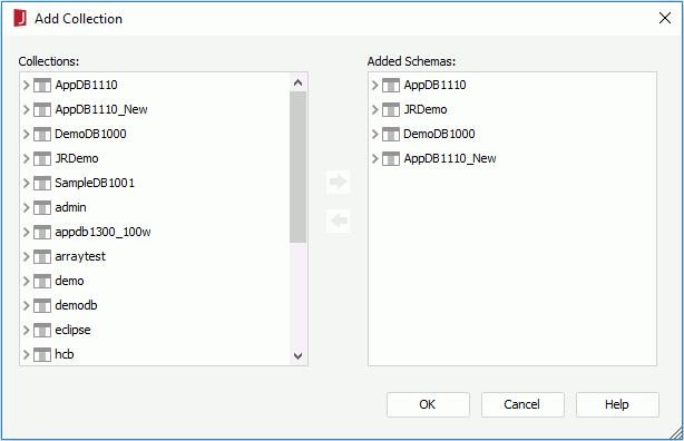 Add Collection dialog