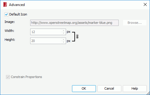 Shape Advanced dialog