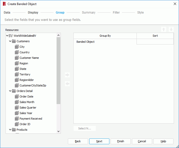 Create Banded Object - Summary