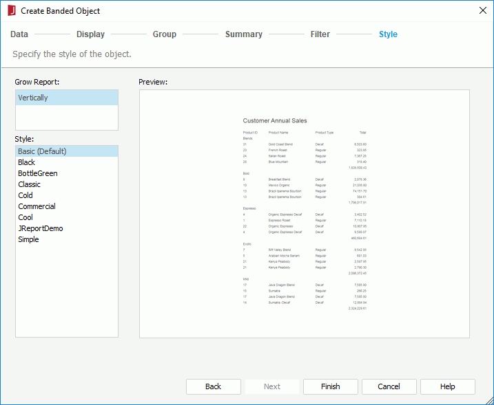 Create Banded Object - Style