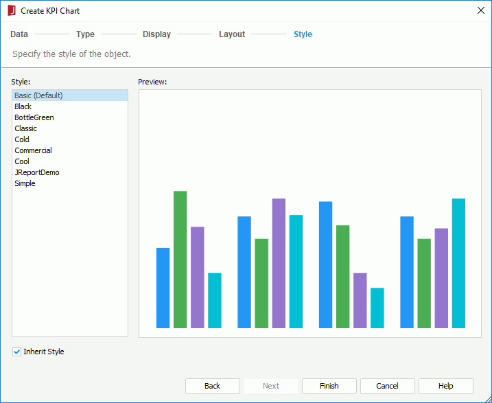 Create KPI chart - Style