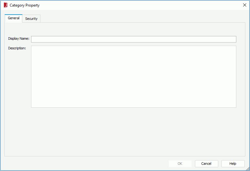 Category Property dialog