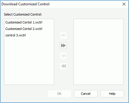 Download Customized Control dialog