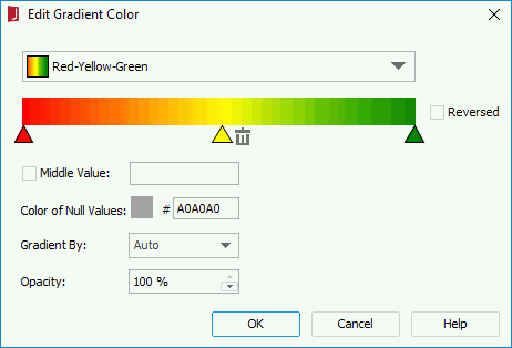 Edit Gradient Color dialog