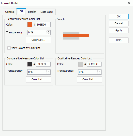 Format Bullet dialog - Fill