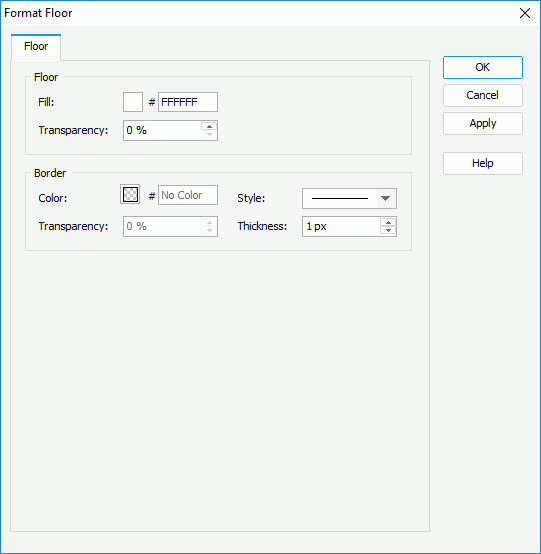 Format Floor dialog