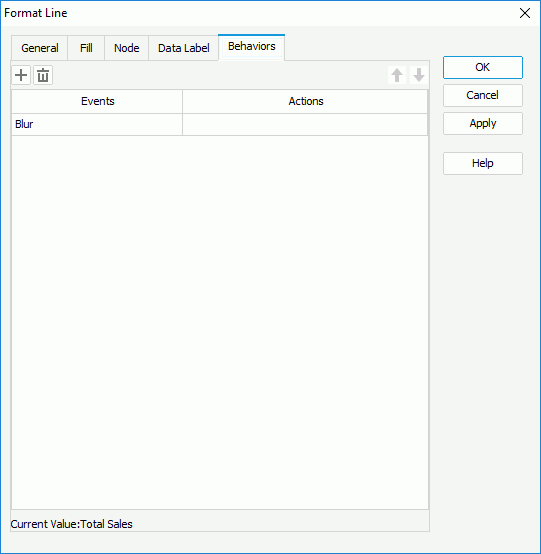 Format Line dialog for library component - Behaviors