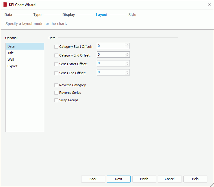 KPI Chart Wizard - Layout