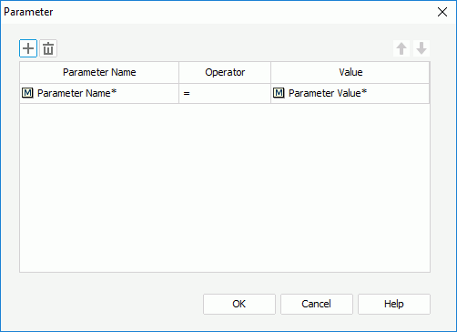 Parameter dialog