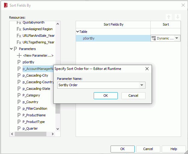 Specify Sort Order
