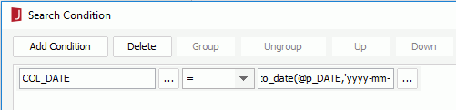 Search Condition - filter condition