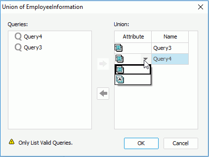 Union dialog