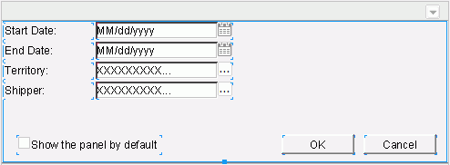 Configuration Panel of Library Conponent for Specifying Parameter Values