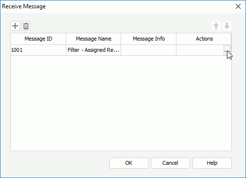 Receive Message dialog
