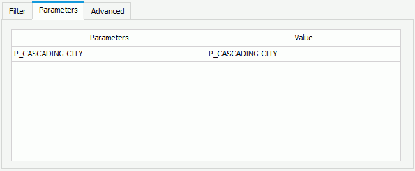 Insert Link dialog - Report - Parameter