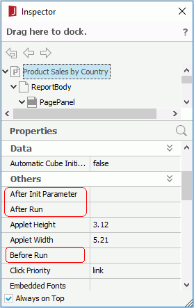 Report Inspector panel